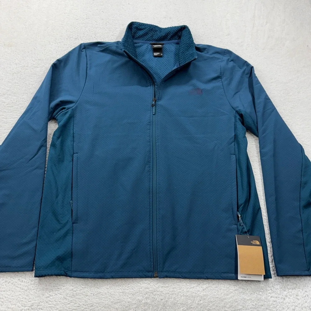 The North Face Monterey Blue Full Zip Future Fleece Jacket XL NF0A5GANBH7-XL NEW